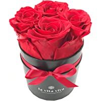 La Vita Viva - Caja para rosas (con 4 rosas rojas)